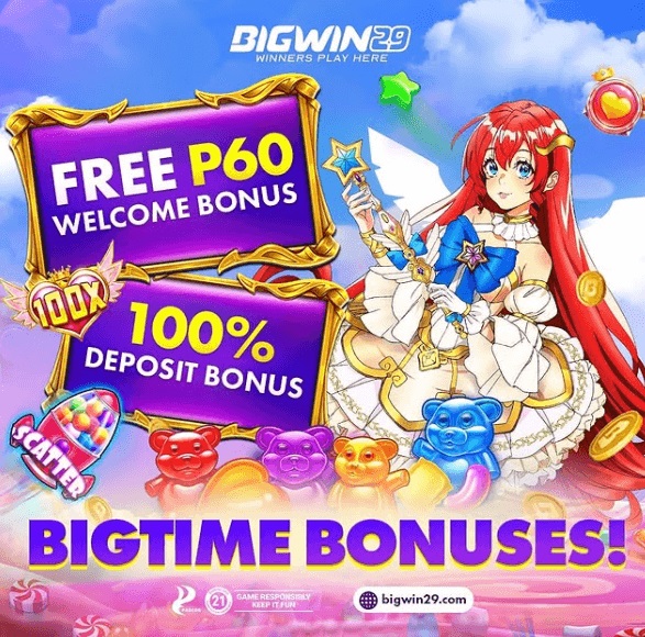This is an engaging image showcasing the excitement and luxury of Bigwin29 bonuses, highlighting rewards and exclusive offers in a vibrant online casino atmosphere