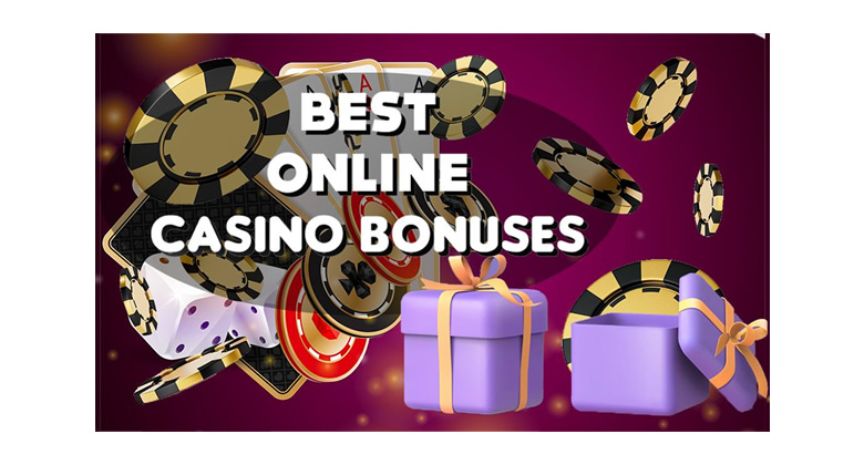 This is an exciting image showcasing online casino bonuses with vibrant visuals and dynamic rewards.
