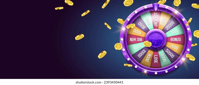 This is the image of Colorful spin the wheel game with prize segments and a glowing spinner